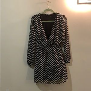 Women’s Striped V-neck Dress